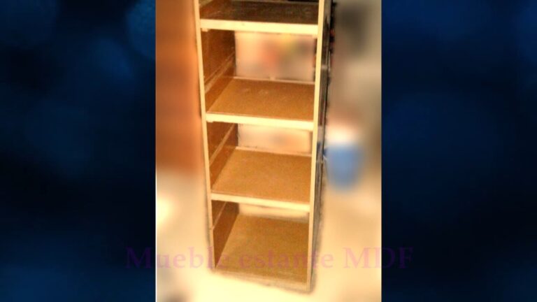 Como hacer un mueble con estantes de madera