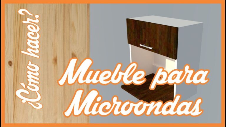 Como hacer un mueble de madera para microondas