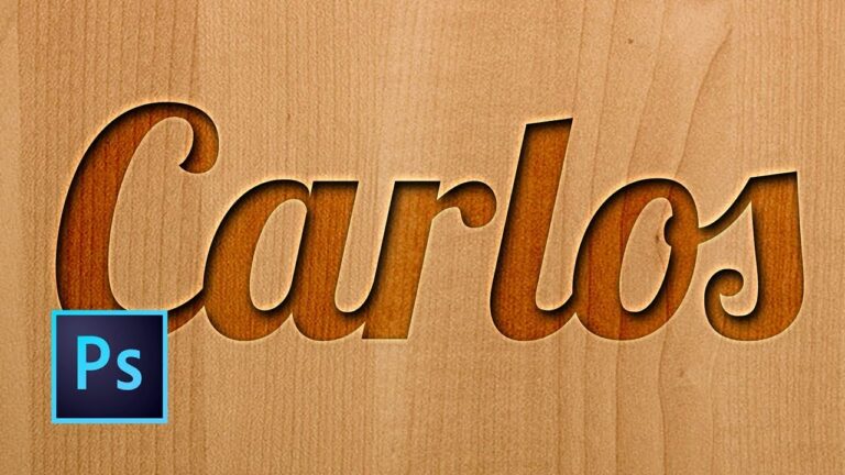 Fuentes de letras tipo madera
