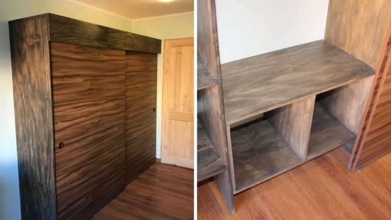 Como hacer un armario de madera en la pared