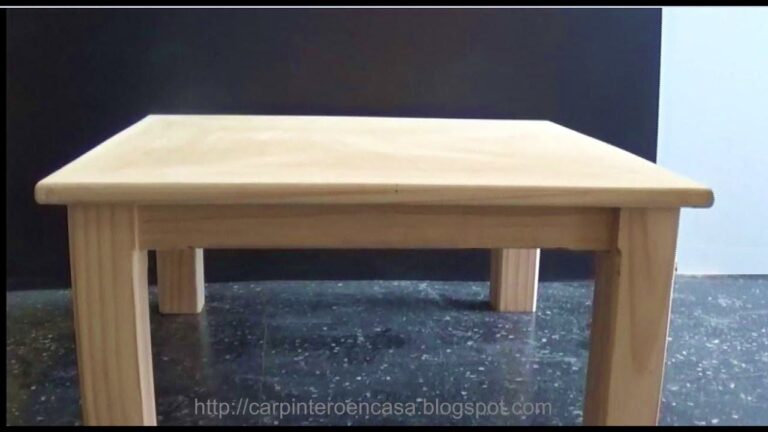 Como hacer una mesa cuadrada de madera