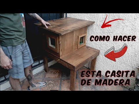 Casas de madera para gatos exterior