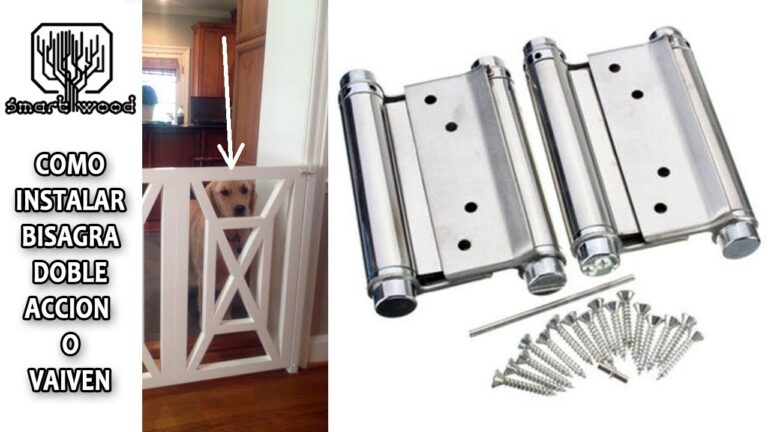 Bisagras para puertas vaiven de madera