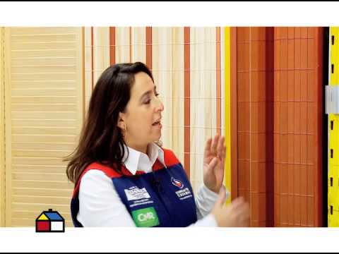 Cortinas de tiras de madera para puertas